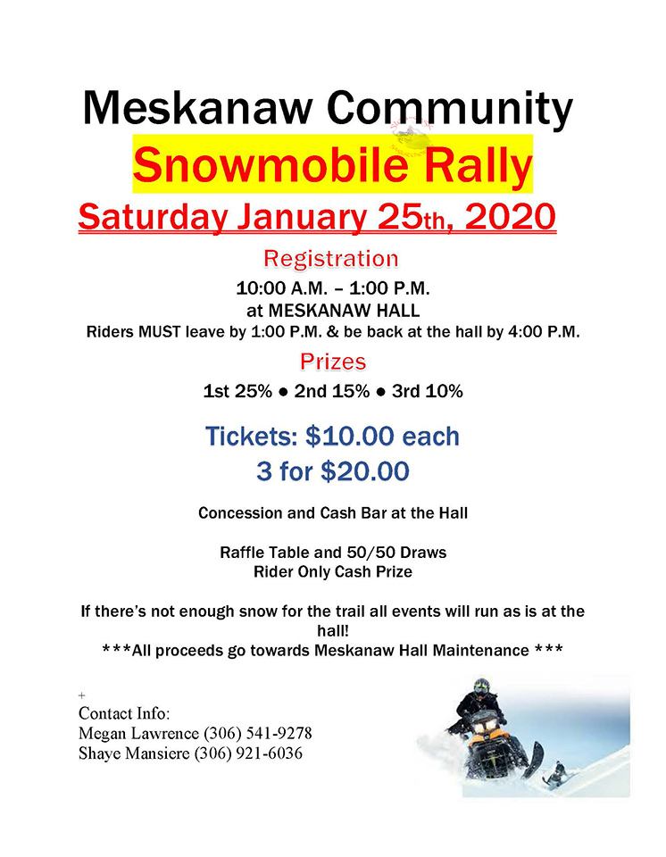 Meskanaw Community Snowmobile Rally