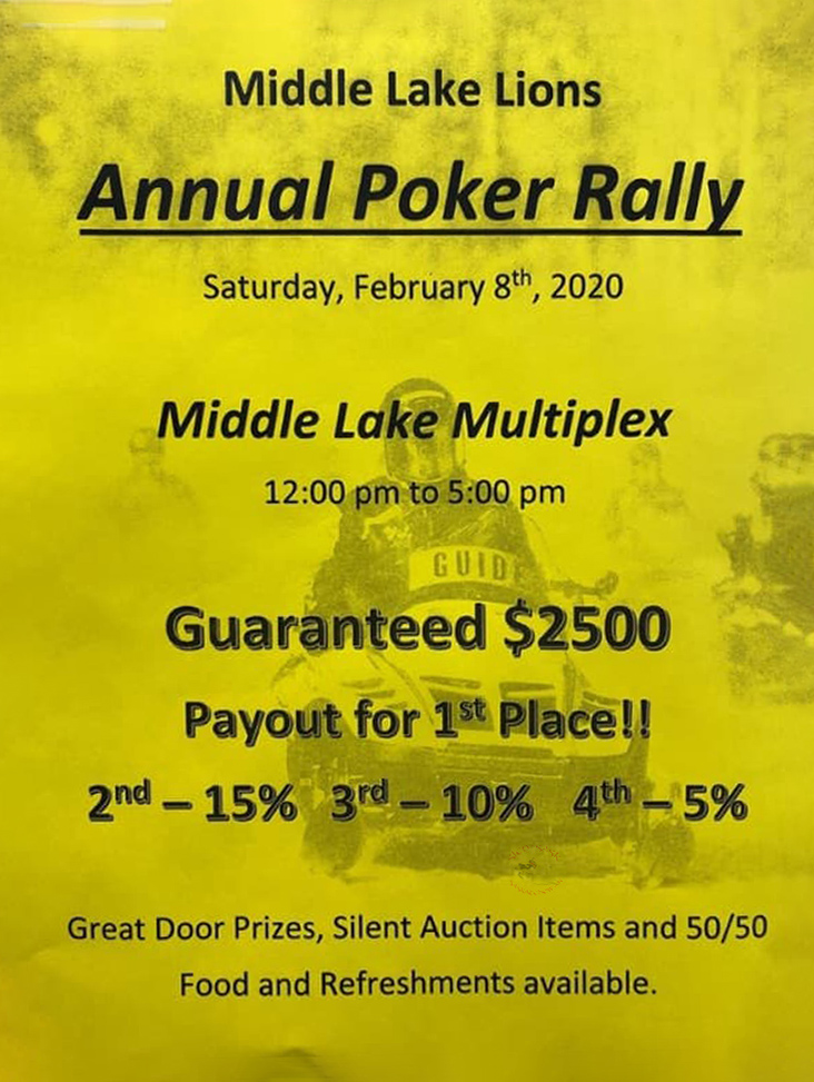 Middle Lake Poker Rally